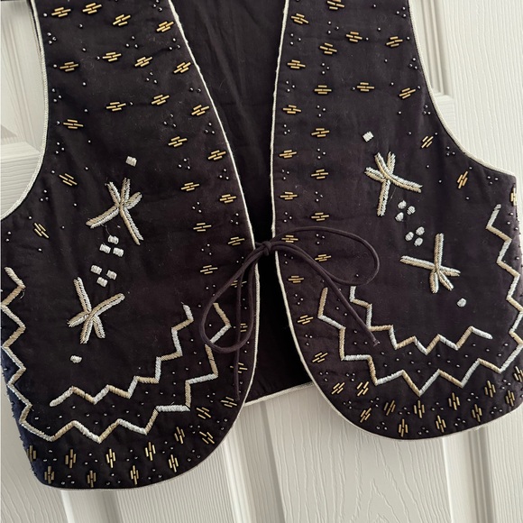 & Other Stories Beaded Tie Vest - Picture 3 of 5